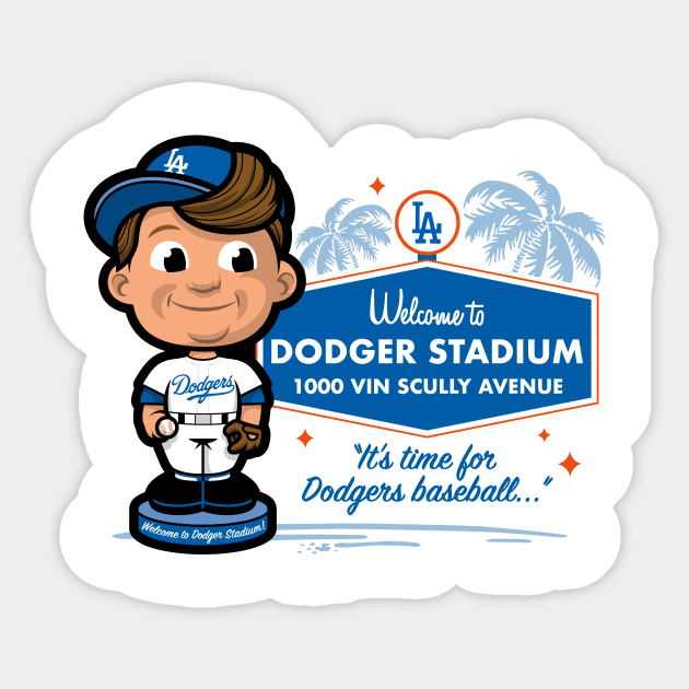 Welcome to Dodger Stadium Sticker by ElRyeShop